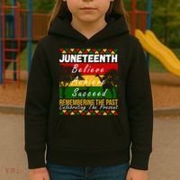 Juneteenth Believe Achieve Succeed Africa Kids Hoodie thumb 3