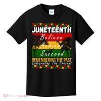 Juneteenth Believe Achieve Succeed Africa Kids T-Shirt thumb 0