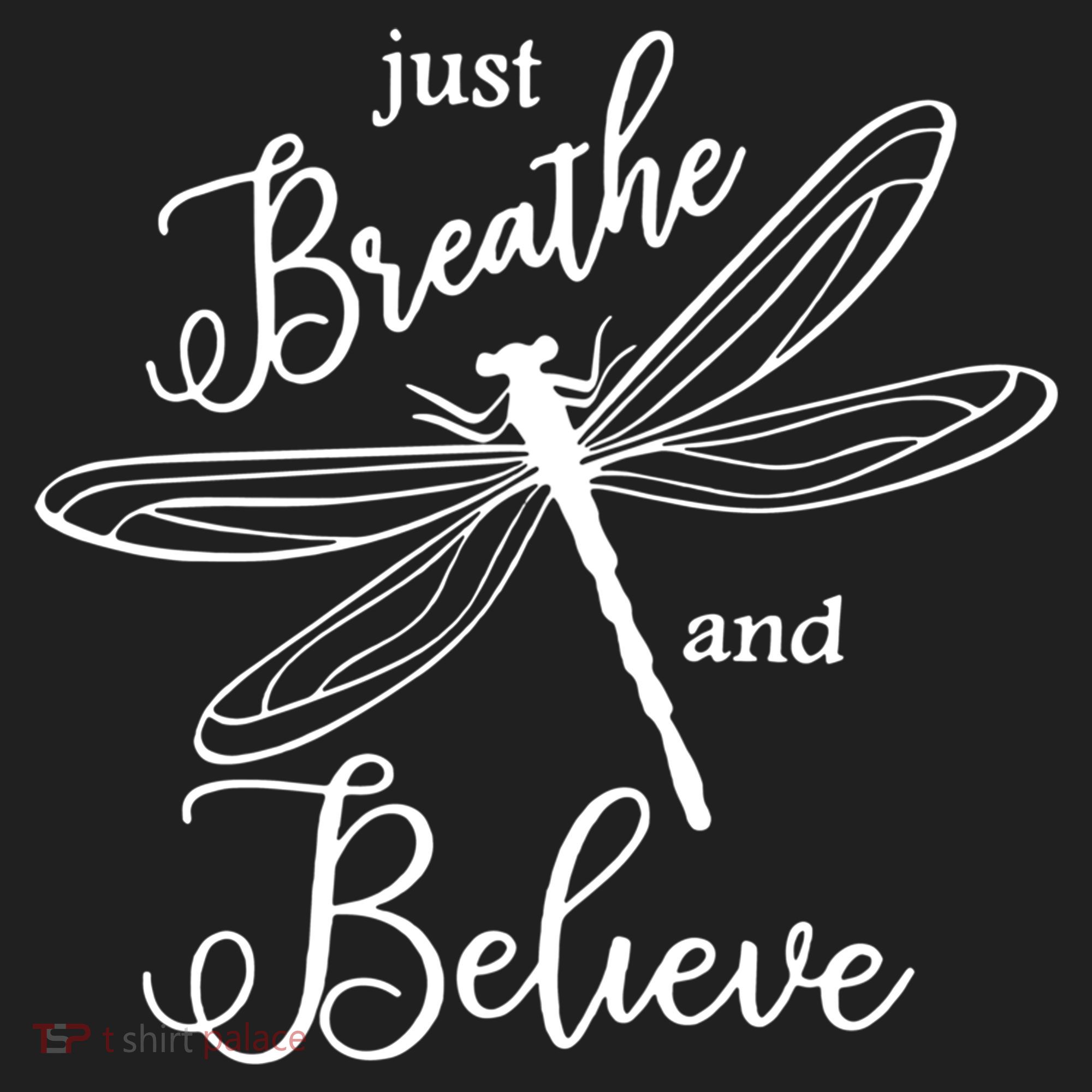 Just Breathe And Believe Dragonfly Print Cool Gift Hat
