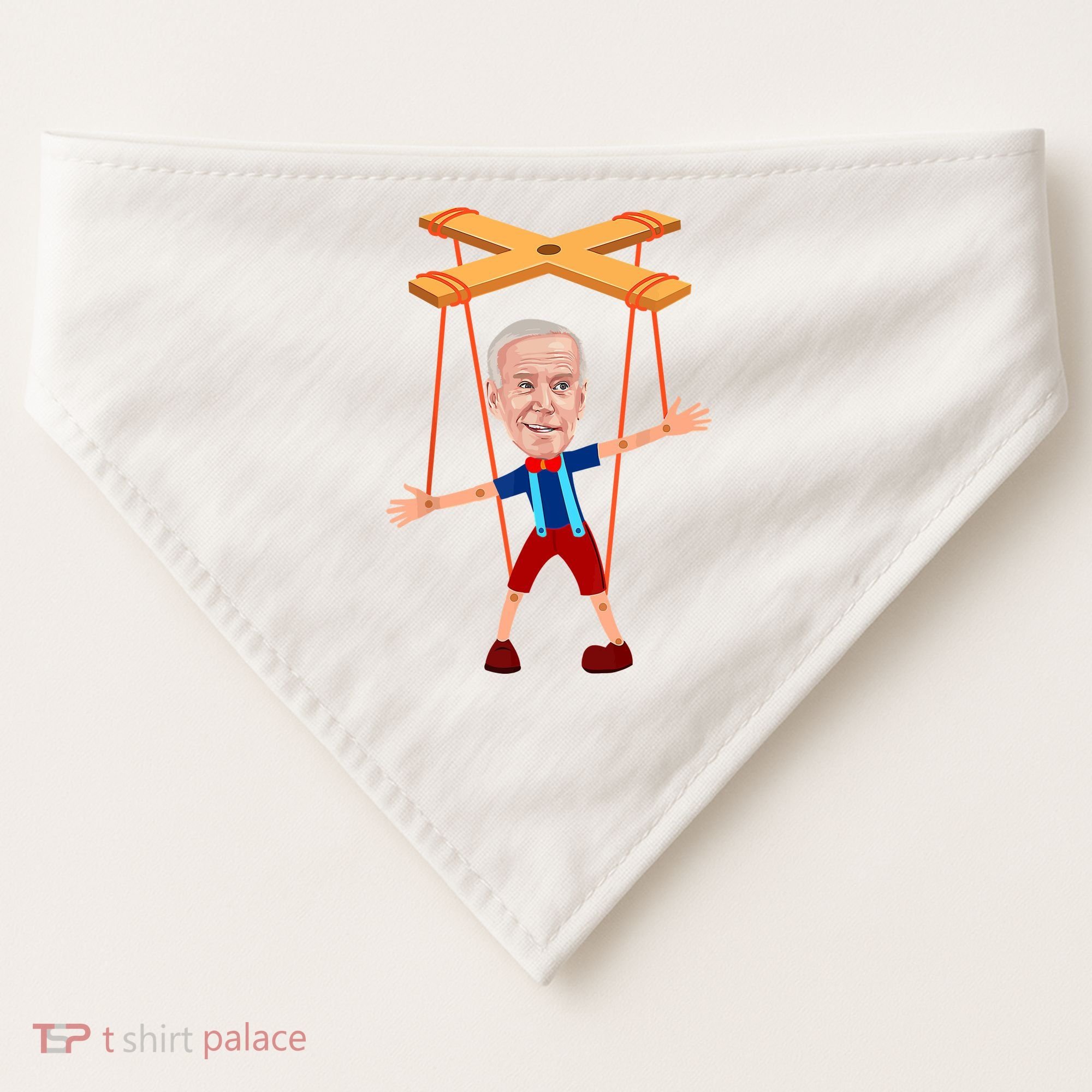 Joe Biden As A Puppet USA-Made Doggie Bandana
