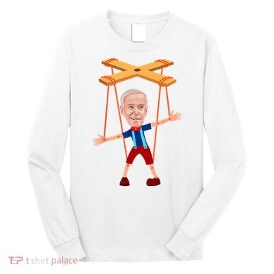 Joe Biden As A Puppet Long Sleeve Shirt