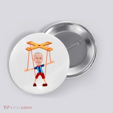 Joe Biden As A Puppet Button