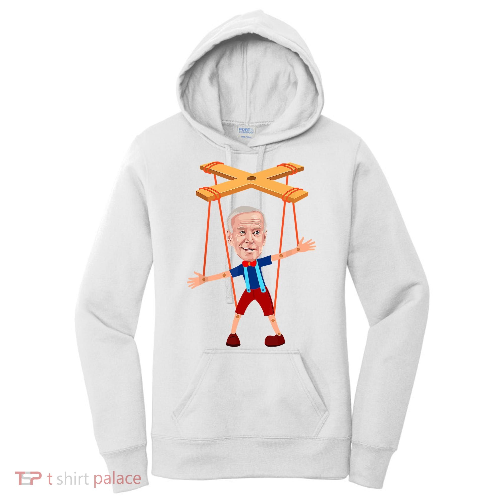 Joe Biden As A Puppet Women's Hoodie