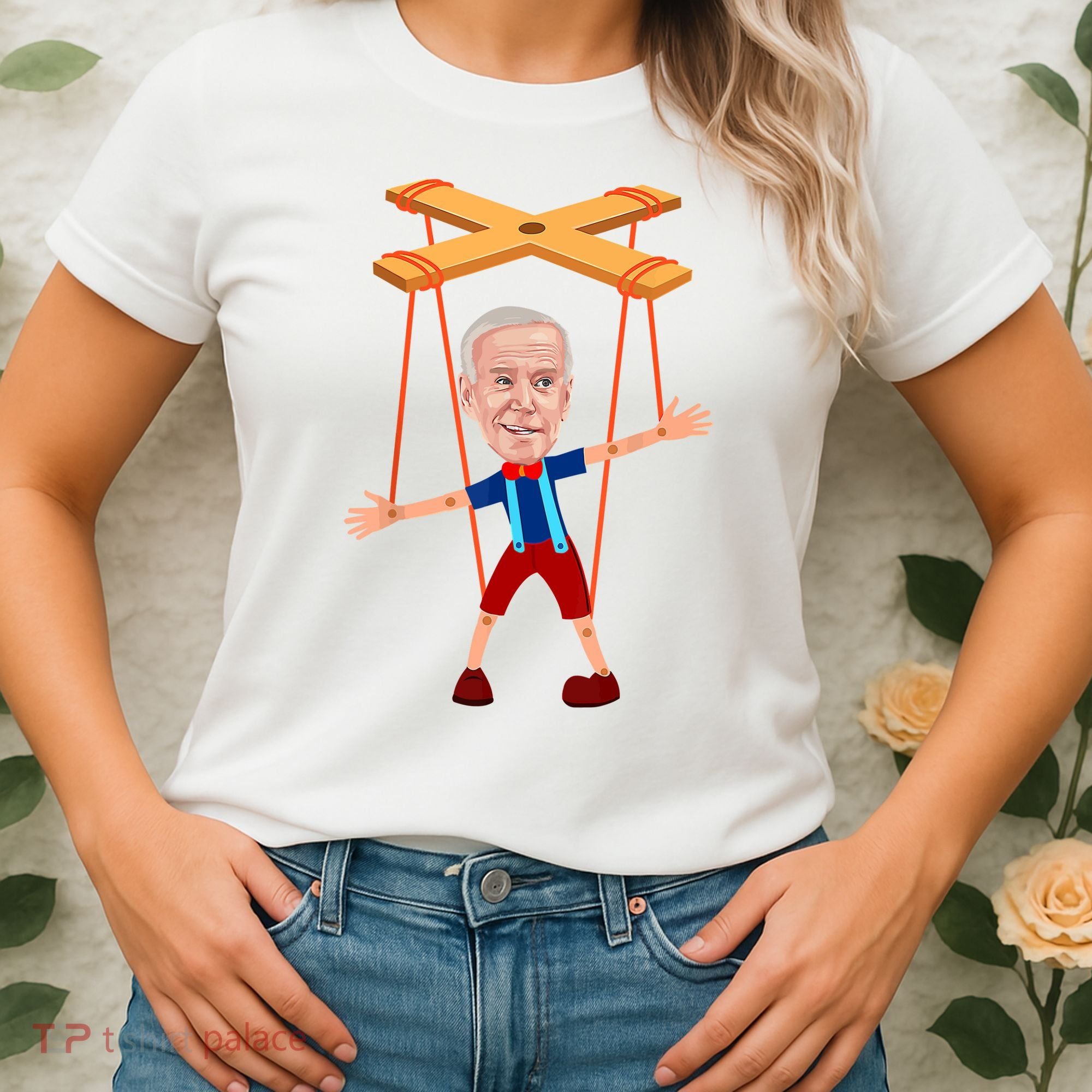 Joe Biden As A Puppet Women's T-Shirt