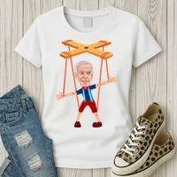 Joe Biden As A Puppet Women's T-Shirt thumb 3