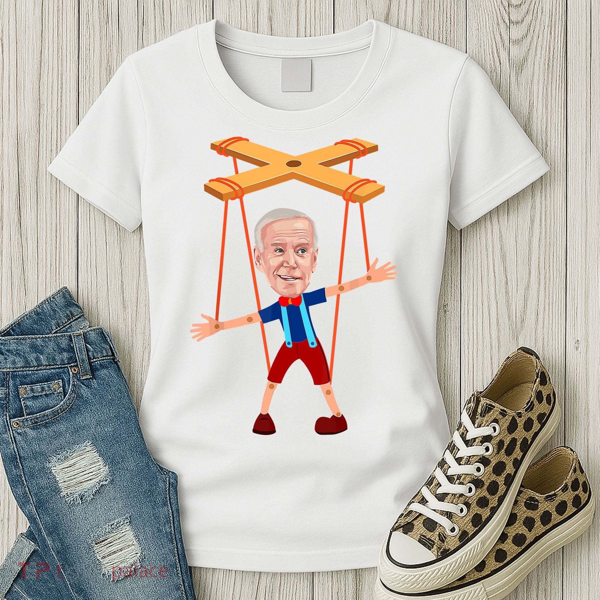Joe Biden As A Puppet Women's T-Shirt