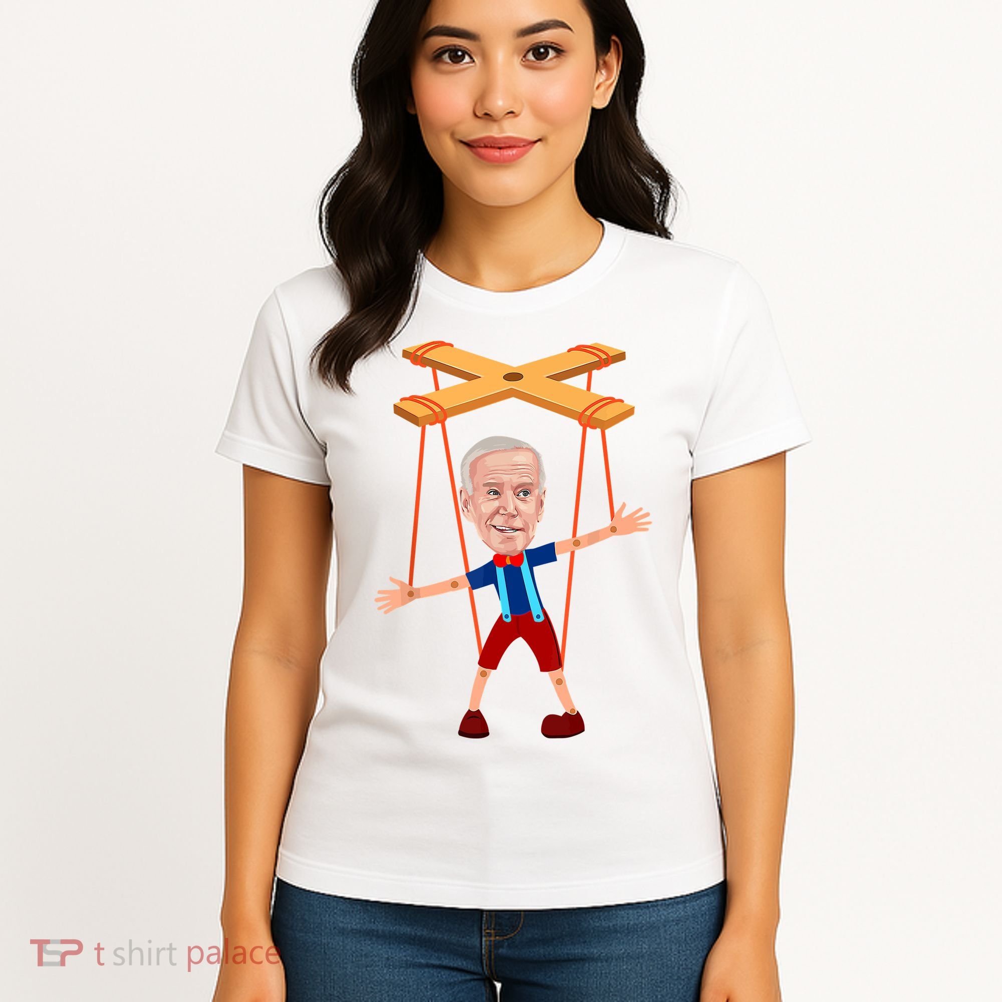 Joe Biden As A Puppet Women's T-Shirt