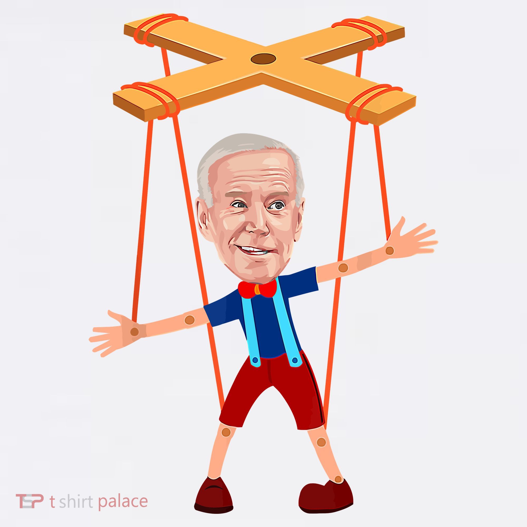 Joe Biden As A Puppet Kids Hoodie