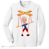 Joe Biden As A Puppet Kids Long Sleeve Shirt thumb 0