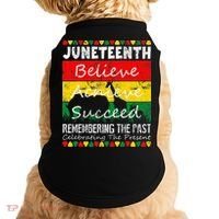 Juneteen Believe Achieve Succeed My Independence Day Doggie Tank thumb 0