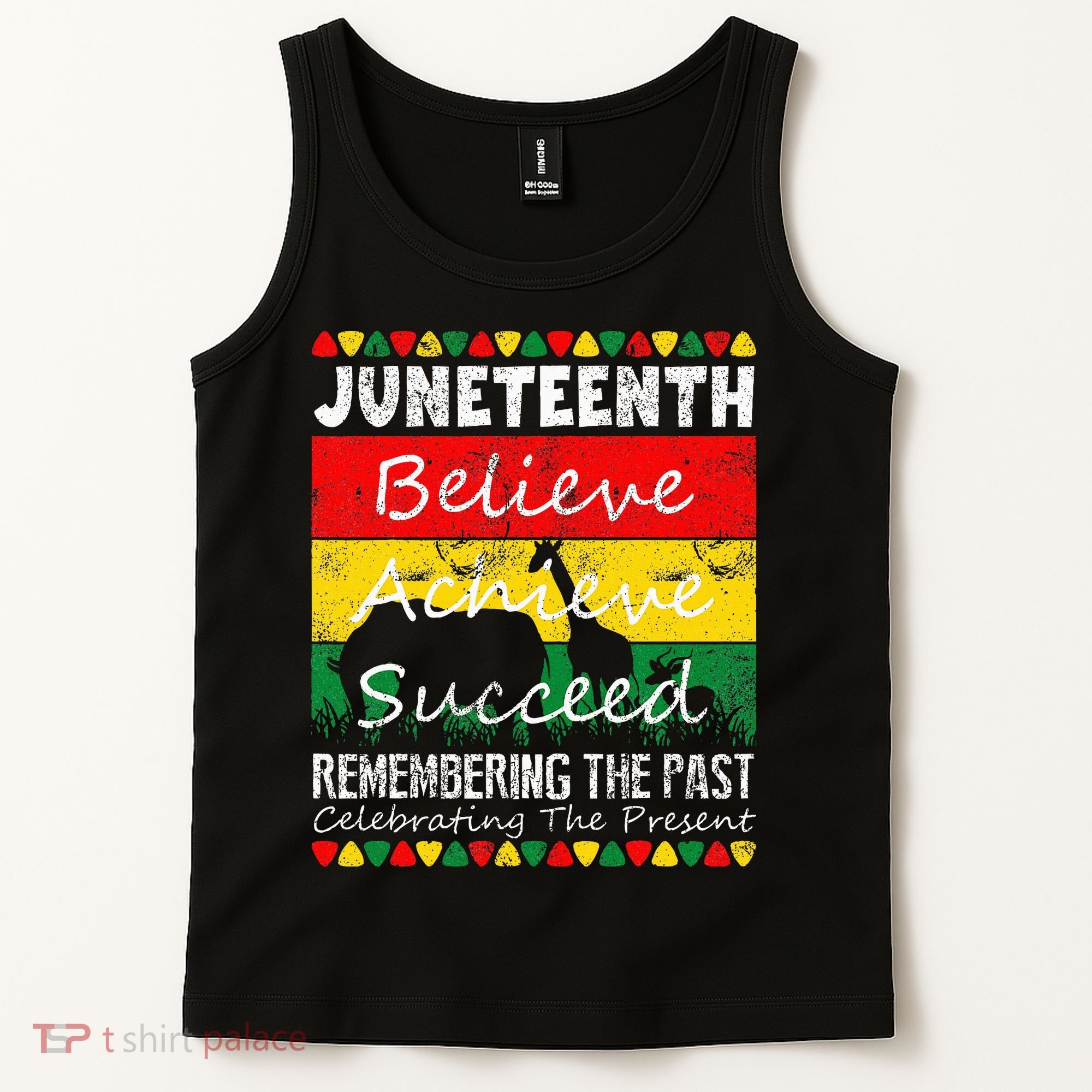 Juneteen Believe Achieve Succeed My Independence Day Tank Top