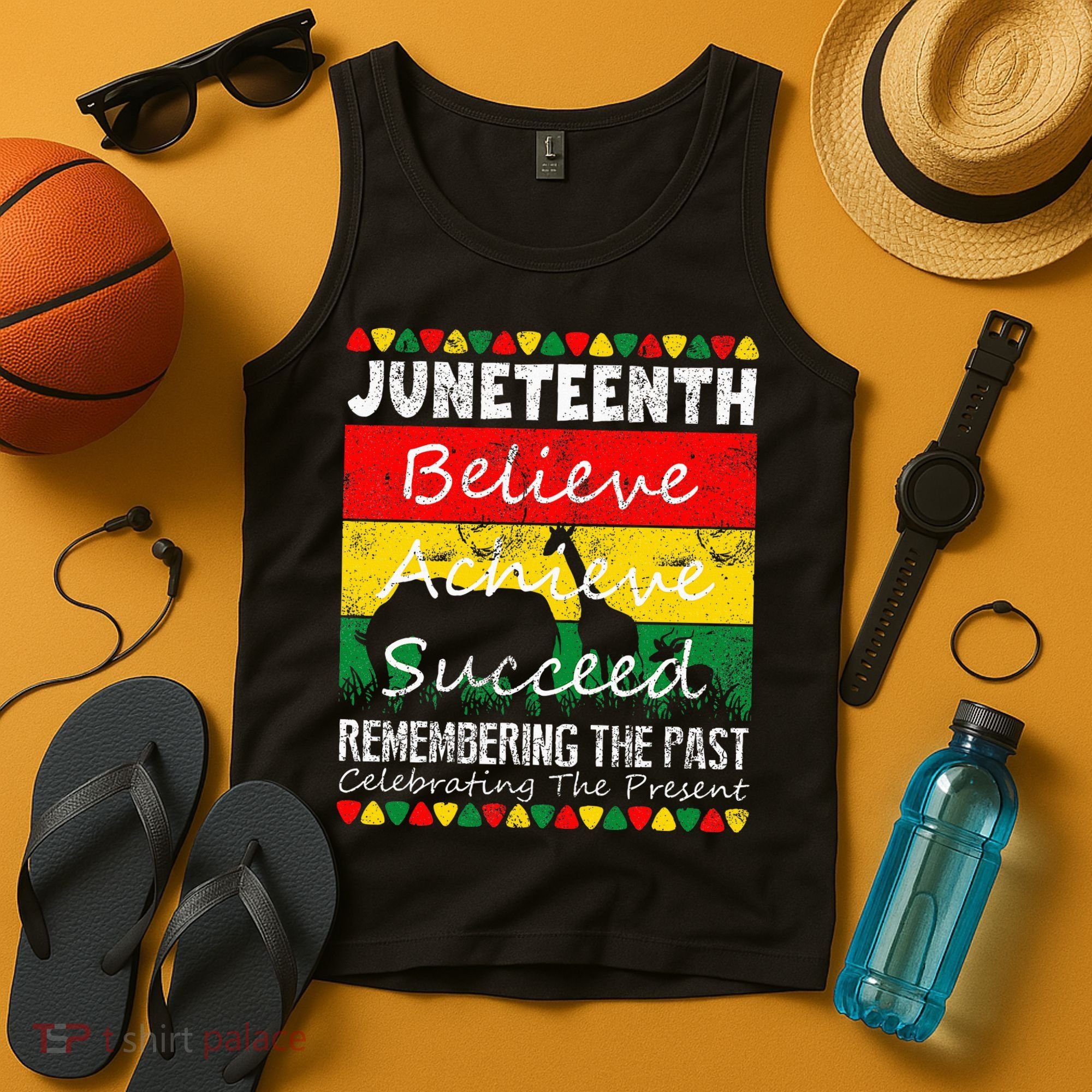 Juneteen Believe Achieve Succeed My Independence Day Tank Top