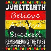 Juneteen Believe Achieve Succeed My Independence Day Golf Towel thumb 3