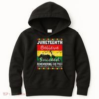 Juneteen Believe Achieve Succeed My Independence Day Kids Hoodie thumb 0