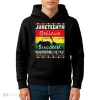 Juneteen Believe Achieve Succeed My Independence Day Kids Hoodie thumb 4