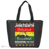 Juneteen Believe Achieve Succeed My Independence Day Tote Bag thumb 0