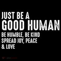 Just Be A Good Human Be Humble Be Kind Spread Joy Gift Women's Hoodie thumb 2