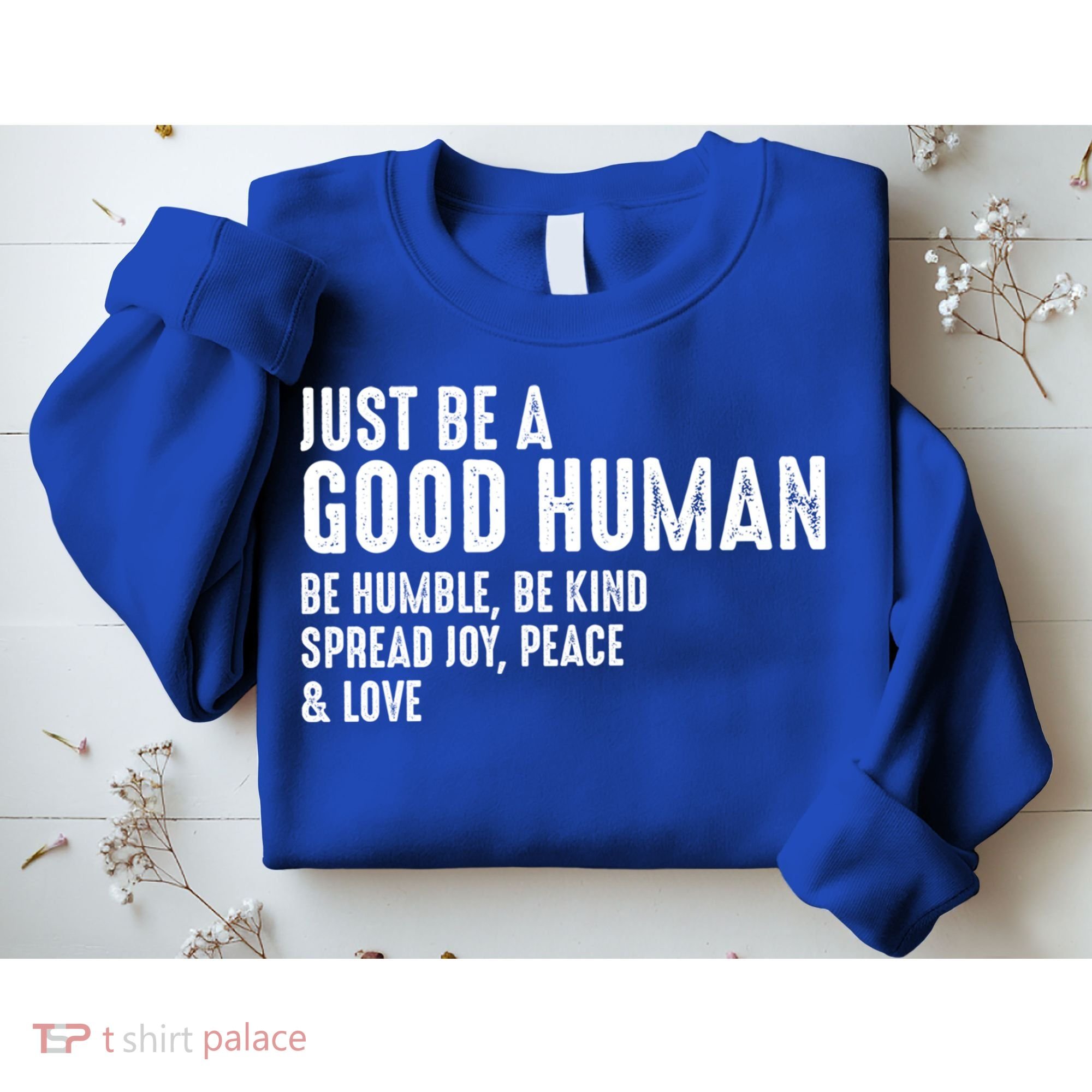 Just Be A Good Human Be Humble Be Kind Spread Joy Gift Sweatshirt
