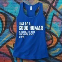 Just Be A Good Human Be Humble Be Kind Spread Joy Gift Women's Tank Top thumb 3