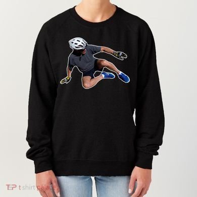 Joe Biden Bicycle Fall Funny Meme Women's Sweatshirt