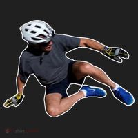 Joe Biden Bicycle Fall Funny Meme Women's Sweatshirt thumb 2