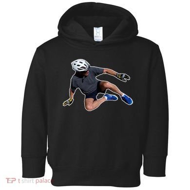 Joe Biden Bicycle Fall Funny Meme Toddler Hoodie