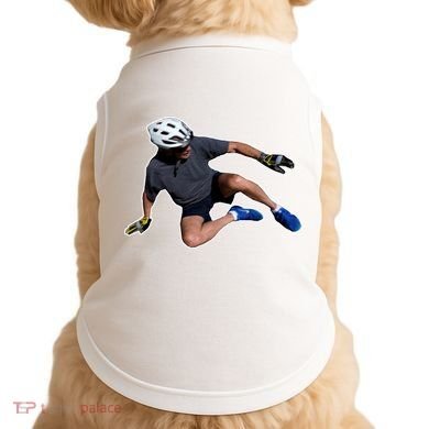 Joe Biden Bicycle Fall Funny Meme Doggie Tank