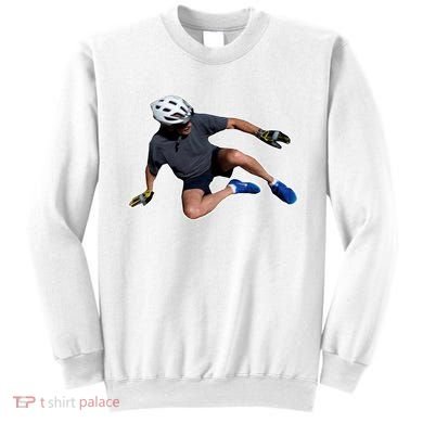 Joe Biden Bicycle Fall Funny Meme Sweatshirt