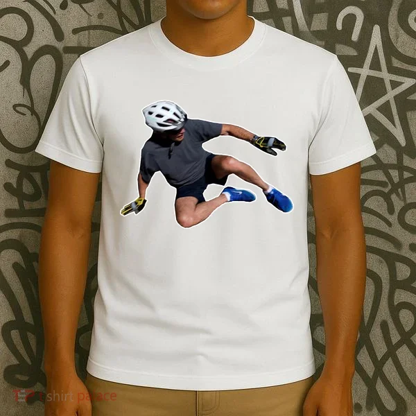 Joe Biden Bicycle Fall Funny Meme T-Shirt