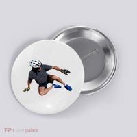 Joe Biden Bicycle Fall Funny Meme Button thumb 0