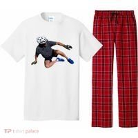 Joe Biden Bicycle Fall Funny Meme Pajama Set thumb 0