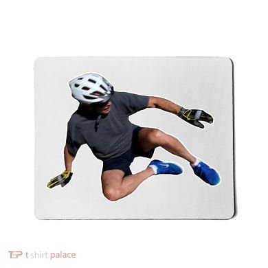 Joe Biden Bicycle Fall Funny Meme Mousepad
