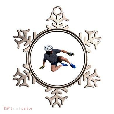 Joe Biden Bicycle Fall Funny Meme Ornament