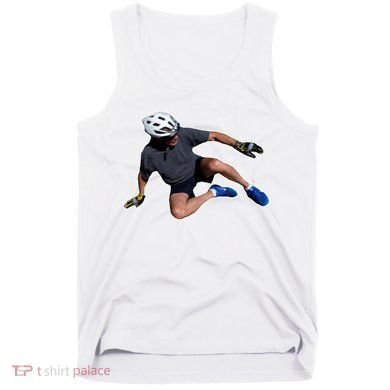 Joe Biden Bicycle Fall Funny Meme Tank Top