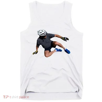 Joe Biden Bicycle Fall Funny Meme Tank Top