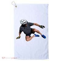 Joe Biden Bicycle Fall Funny Meme Golf Towel thumb 0