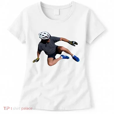 Joe Biden Bicycle Fall Funny Meme Women's T-Shirt