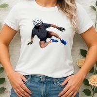 Joe Biden Bicycle Fall Funny Meme Women's T-Shirt thumb 2