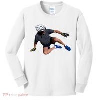 Joe Biden Bicycle Fall Funny Meme Kids Long Sleeve Shirt thumb 0
