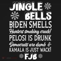 Jingle Bells Biden Smells Funny Republican Christmas Gift Coaster thumb 2