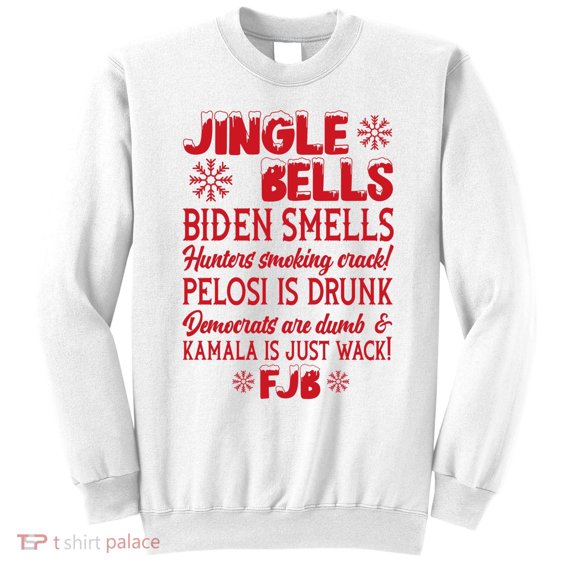 Jingle Bells Biden Smells Funny Republican Christmas Gift Sweatshirt