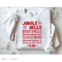 Jingle Bells Biden Smells Funny Republican Christmas Gift Sweatshirt thumb 2