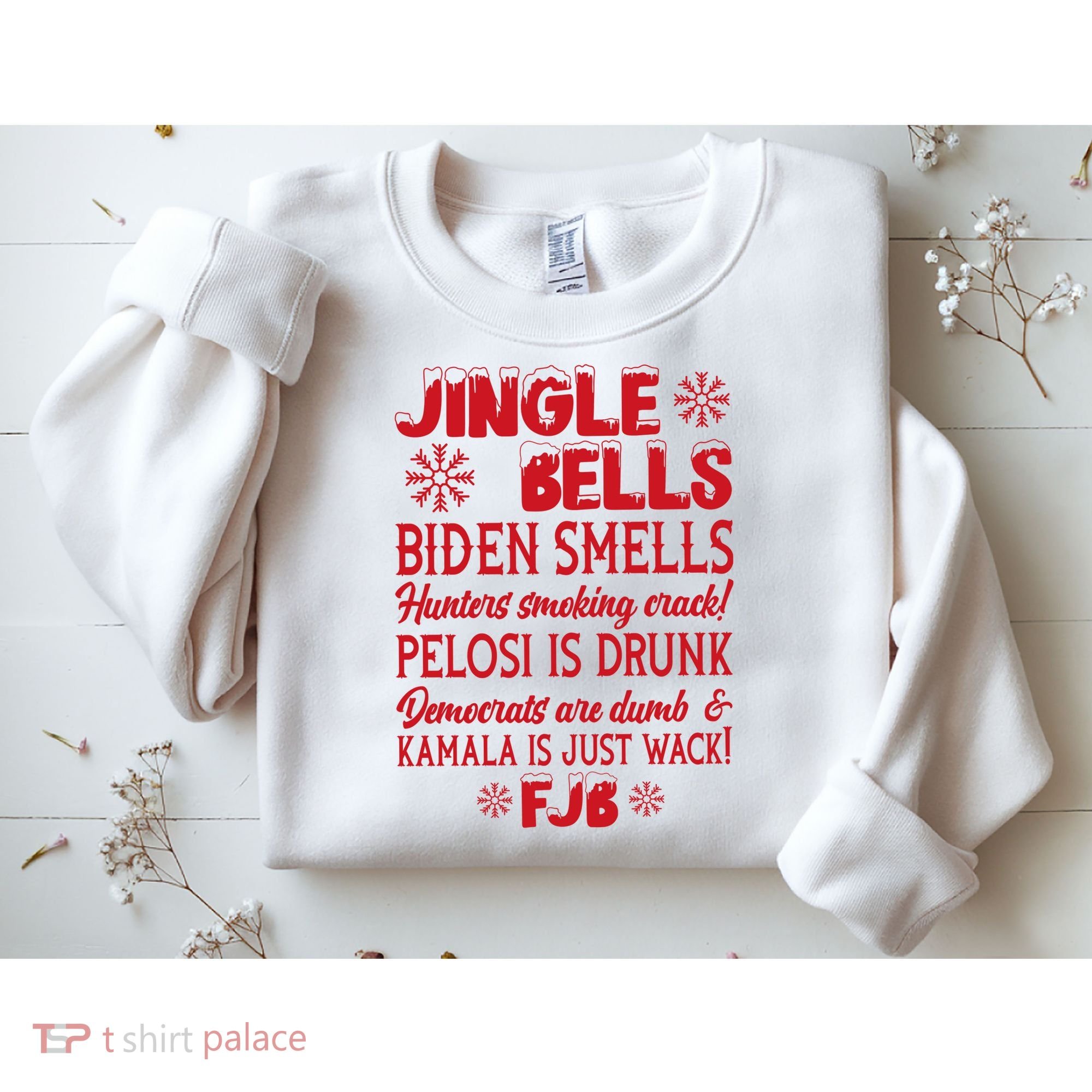 Jingle Bells Biden Smells Funny Republican Christmas Gift Sweatshirt