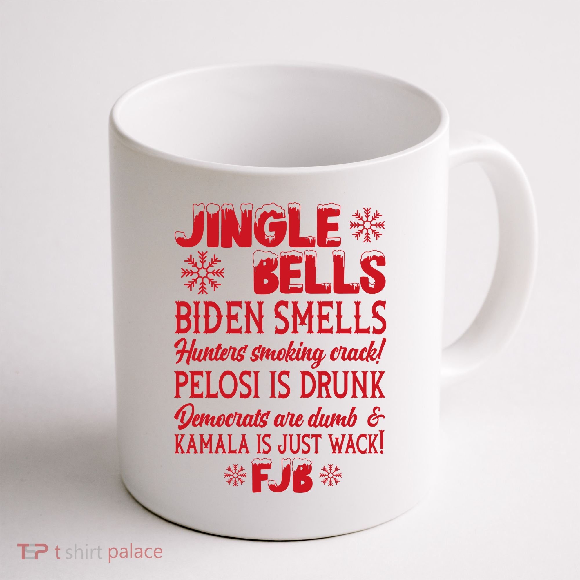Jingle Bells Biden Smells Funny Republican Christmas Gift Coffee Mug