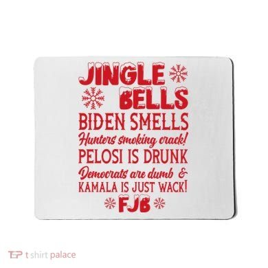 Jingle Bells Biden Smells Funny Republican Christmas Gift Mousepad