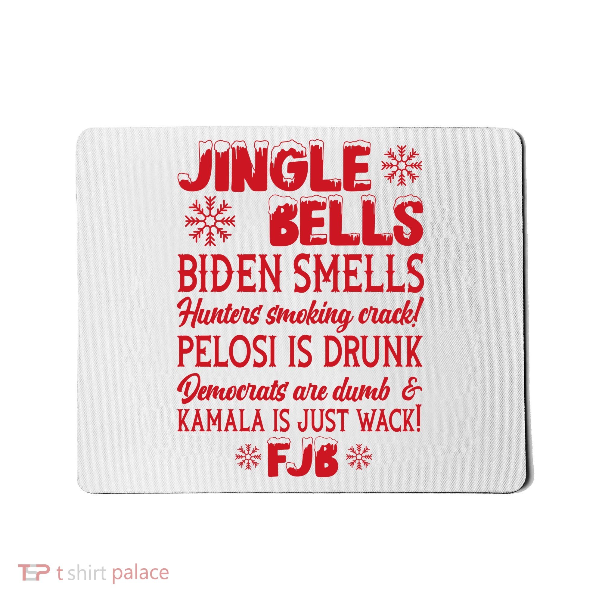 Jingle Bells Biden Smells Funny Republican Christmas Gift Mousepad