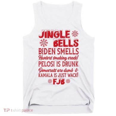 Jingle Bells Biden Smells Funny Republican Christmas Gift Tank Top