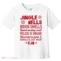 Jingle Bells Biden Smells Funny Republican Christmas Gift Toddler T-Shirt thumb 0
