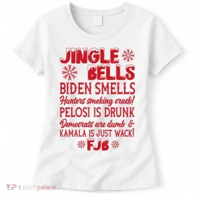 Jingle Bells Biden Smells Funny Republican Christmas Gift Women's T-Shirt