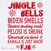 Jingle Bells Biden Smells Funny Republican Christmas Gift Kids Sweatshirt thumb 2